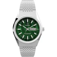 Reloj Timex Q hombre 38mm, esfera verde, pulsera acero inoxidable