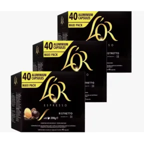 Cápsulas de Café Ristreto L'Or 120 Unidades Ristretto