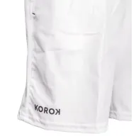 Pantalón Corto Korok FH500 Blanco para Niños de Hockey
