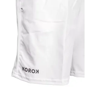 Pantalón Corto Korok FH500 Blanco para Niños de Hockey