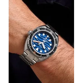 Reloj FOSSIL de acero negro y plateado - Cuarzo
