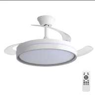 Lámpara de techo con ventilador silencioso y control remoto