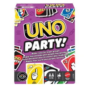 UNO Party de Mattel Games, cartas para 6 a 14 jugadores