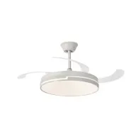 Ventilador de techo Blanco NARVI, 3 Palas retráctiles, LED