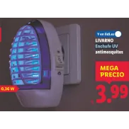 Sensor Crepuscular: Enchufe UV Antimosquitos