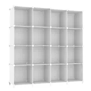 Estantería Modular con 16 Cubos para Almacenamiento Organizado