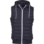 Chaleco Negro Hombre Urban Classics con Capucha Small Bubble