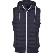 Chaleco Negro Hombre Urban Classics con Capucha Small Bubble