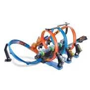 Pista Hot Wheels Triple Looping con 3 propulsores