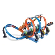 Pista Hot Wheels Triple Looping con 3 propulsores