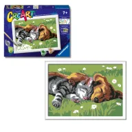Kit de Pintura por Números: Gato y Perro Ravensburger