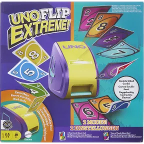 UNO Flip Extreme - Juego de Cartas con Lanzador Automático Mattel