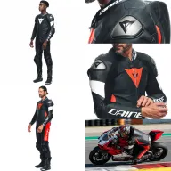 Mono de moto DAINESE TOSA 1 pz | Cuero perforado y Metal