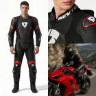 Mono REV'IT Fighter 2 pz de moto - Cuero perforado, Tallas 48-56