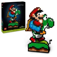Yoshi y Mario en el Mundo LEGO de Super Mario
