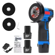 Amoladora angular mini con 2 baterías incluidas