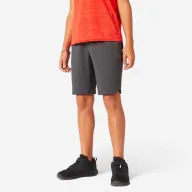 Pantalón Corto Transpirable Gris para Niños 500