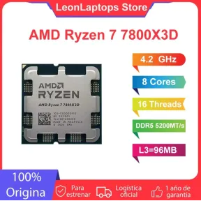 AMD Ryzen 7 7800X3D 8 Núcleos hasta 5.0 GHz, 16 Hilos