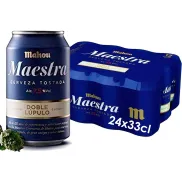 48 latas Mahou Maestra Doble Lúpulo 33cl - 50% en 2ª unidad