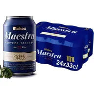 48 latas Mahou Maestra Doble Lúpulo 33cl - 50% en 2ª unidad