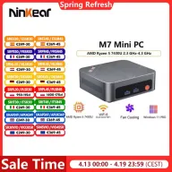 Ninkear Mini PC AMD Ryzen 5, 16GB RAM, 512GB SSD, Windows 11