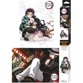 Set de 2 Pósters de Demon Slayer - ABYstyle 52 x 38 cm