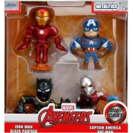 Figuras Marvel Los Vengadores Jada Metal - Set de 4 cm