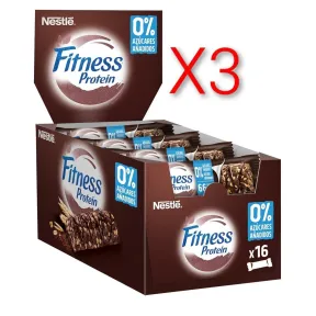 Barritas de Proteína 0% Cacao Fitness (48 Unidades)