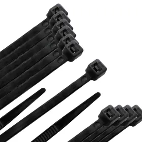 Brida Nylon 100% Negra 2,5 x 160 mm - 100 unidades Wolfpack