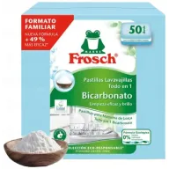 Frosch 50 pastillas Todo en 1 con bicarbonato para lavavajillas