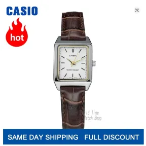 Reloj de lujo para mujer con esfera cuadrada y cuero