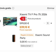 Xiaomi TV F Pro 75" 2026 + Altavoz Bluetooth GRATIS