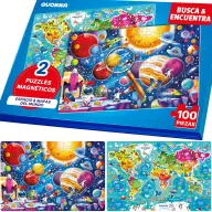 Puzzle Magnético QUOKKA: 2 Juegos de 100 Piezas Viajeras