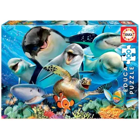 Puzzle Infantil de 100 Piezas | Animales Bajo el Agua