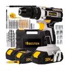 Taladro a batería BESTEN BE-2905 20V 50Nm con maletín y baterías