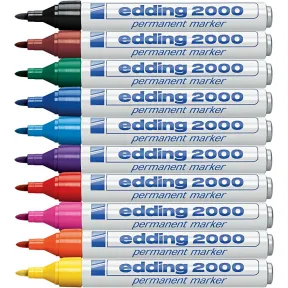 Pack multicolor de 10 rotuladores Edding 2000 C