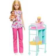 Pediatra Barbie con Bata y Pelo Rubio