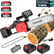 Motosierra eléctrica 12" sin escobillas para cortes precisos