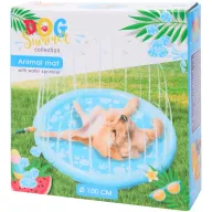Esterilla con pulverizador de agua para mascotas.