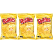 Patatas Fritas con Sabor a Jamón y Queso Ruffles 150gr.