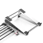 Hub 7 en 1 de Aluminio USB C a HDTV, RJ45, SD, TF