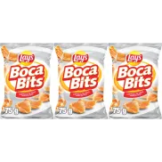 Lay's Bocabits 3x, Snack de trigo sabor carne, 75g.