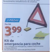 Kit de emergencia: triángulo, manta térmica y chaleco reflectante