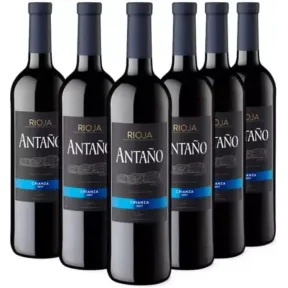 Pack de 6 Botellas Antaño Crianza Vino Tinto D.O. Rioja 750 ml