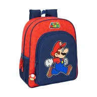 Mochila Safta Super Mario Bros azul y roja para carro
