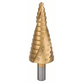 Brocas escalonadas HSS-TiN Bosch 6-30 mm, pack de 1