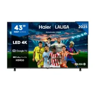Smart TV 43" Haier 4K UHD, Dolby Audio y Google TV 2024