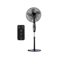 Ventilador de Pie Negro EDM 60W, 40 Cm, Altura Ajustable