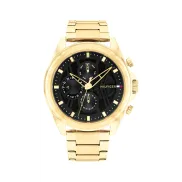 Reloj analógico multifunción Tommy Hilfiger dorado para hombre.