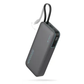 Batería Portátil 20,000mAh con Cable USB-C y PD 45W